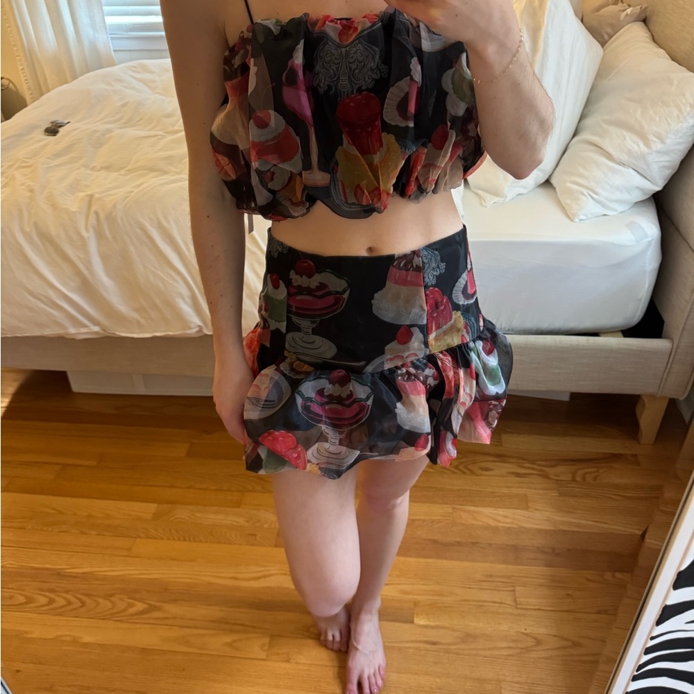 Lisa Says Gah! Scarlett Bubble Skirt XS in Dessert Table